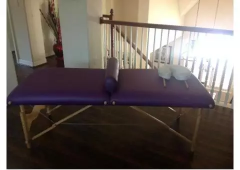 Professional Massage table with accessories
